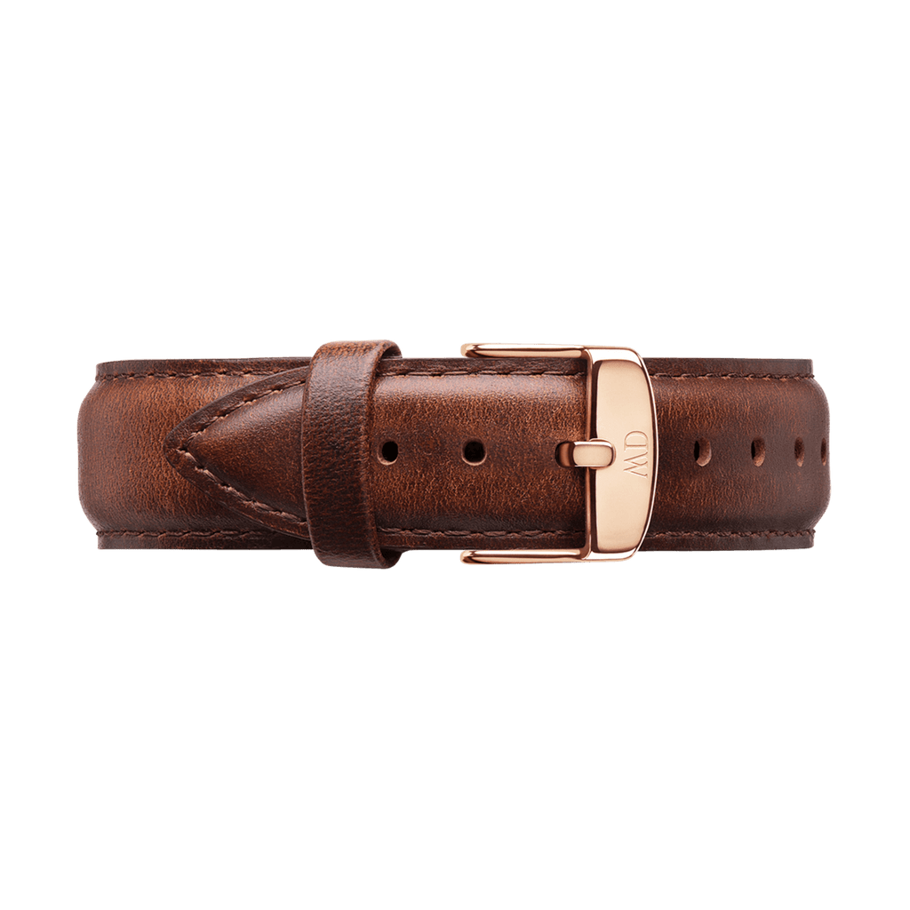 DW Classic St Mawes Black Rose Gold Watch
