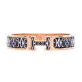 18K Clic Hermes H Lift Black Bracelet