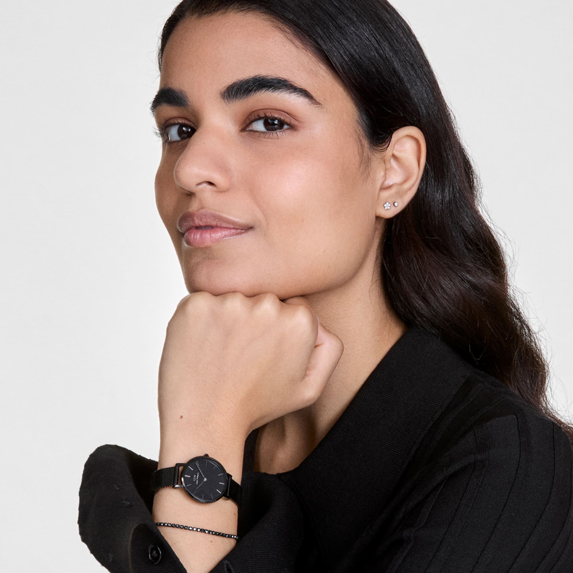 DW Petite Reflection Black Watch